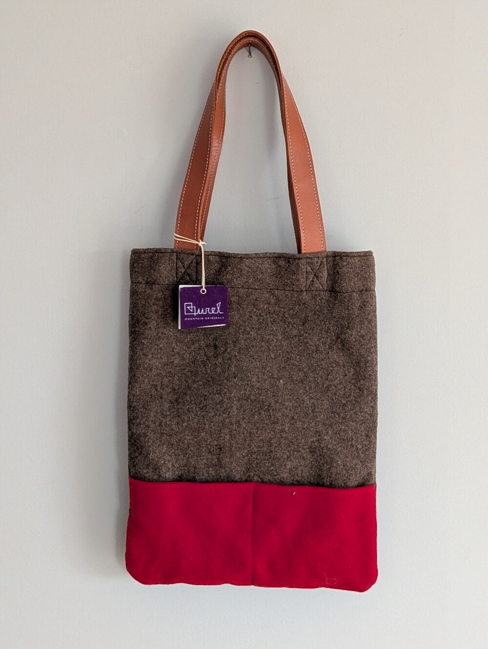 NWT Burel Mountain Originals Wool Tote Bag Handmade in Portugal
